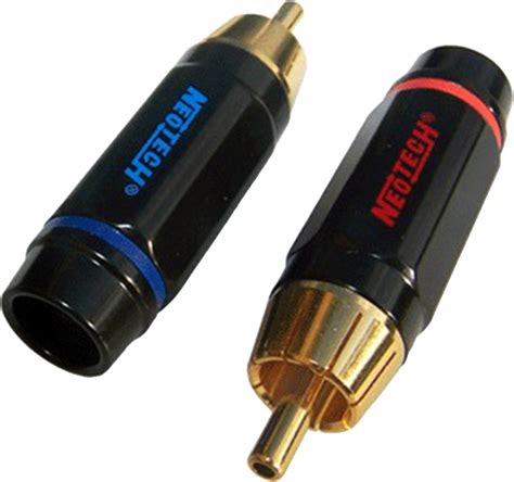 NEOTECH DG 202 Connecteurs RCA Cuivre OFC Ø9mm Set x4