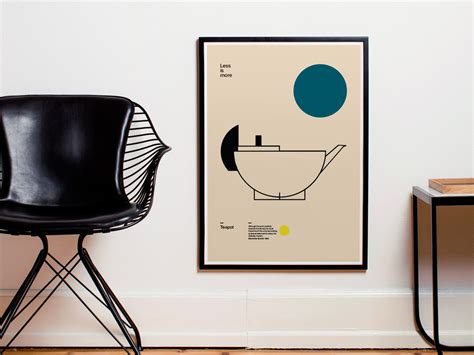 Poster Teapot, Marianne Brandt, Mid Century Modern Art Print by Sub88 ...