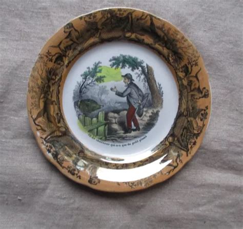 Ancienne Assiette Polychrome Choisy Le Roi Hb La Chasse M Daille D Or N