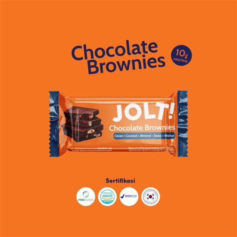 Jual Jolt Protein Bar Chocolate Brownies G Protein Serving