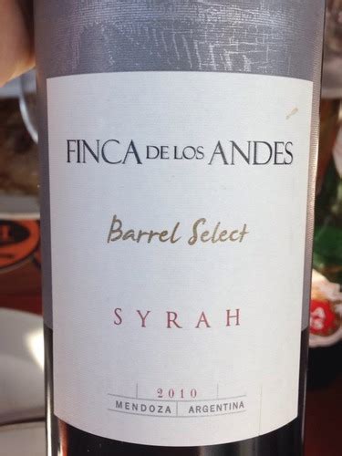 2018 Finca De Los Andes Barrel Select Malbec Vivino United States