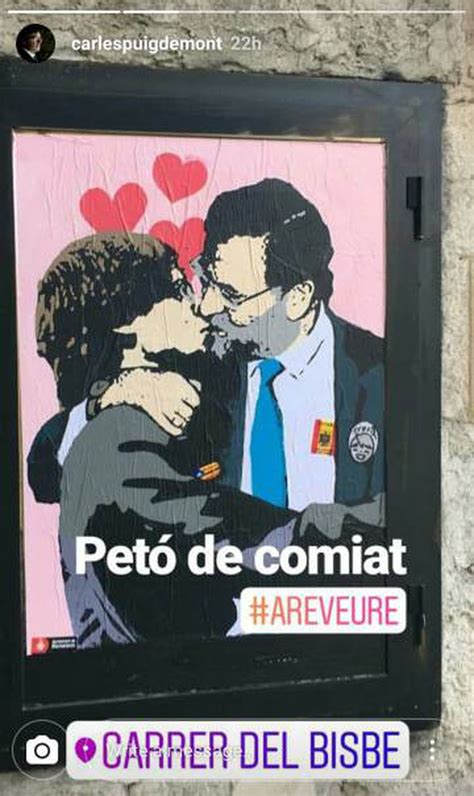 Puigdemont diu que el seu petó amb Rajoy de TVBoy és de comiat Art