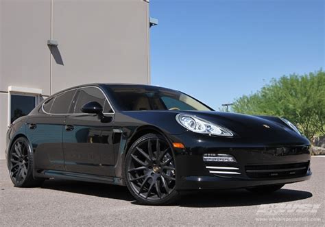 Porsche Panamera With Giovanna Kilis In Matte Black Wheels