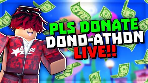 Live Roblox Pls Donate Dono Thon Against CometRoblox GOAL 1 7M