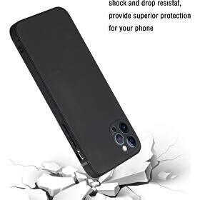 Husa Iphone Pro Max Cubz Liquid Silicone Black Livrare H