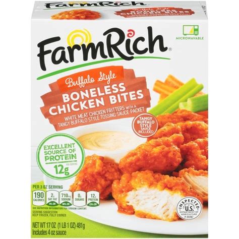 Farm Rich Buffalo Style Boneless Chicken Bites 17 Oz From Kroger