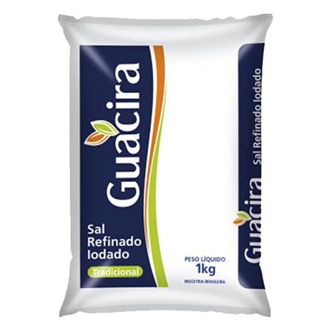 Sal Refinado Iodado Guacira 1kg Sonda Supermercado Delivery