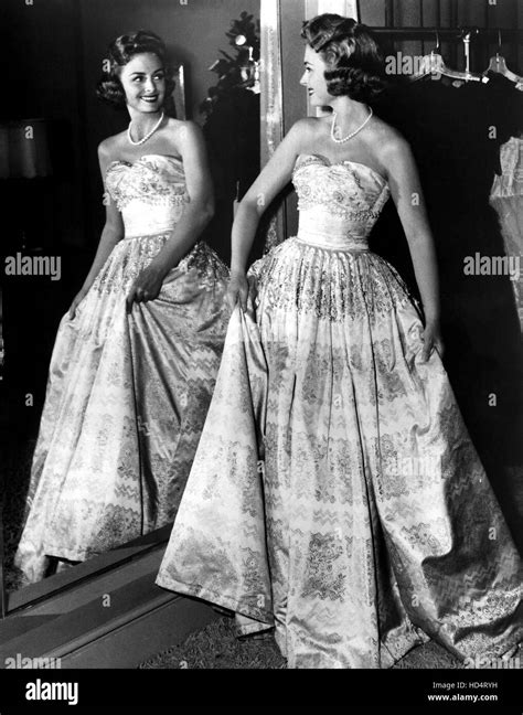 DONNA REED SHOW, 1958-66, Donna Reed trying on party dress, 10/1/59 ...