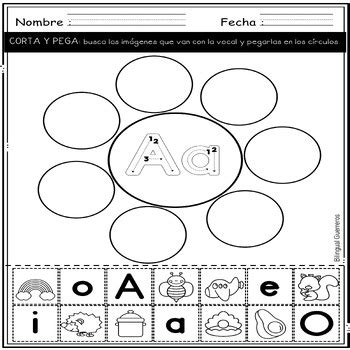 Las Vocales Hojas De Trabajo Spanish Worksheets By Bilingual Guerreros