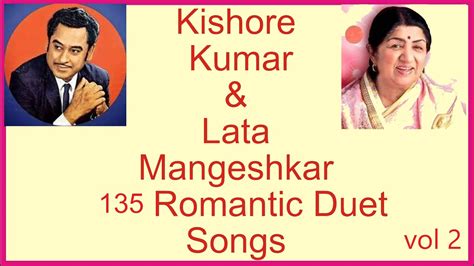 Kishore Kumar Lata Mangeshkar Romantic Duet Songs Vol Youtube