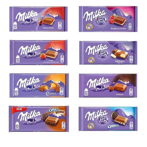 Kit Chocolates Barra Milka G Importado V Rios Sabores