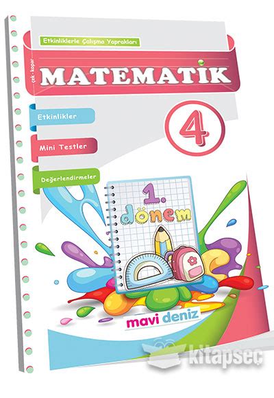 4 Snf Matematik 1 Dnem Etkinliklerle Alma Yapraklar Mavi Deniz