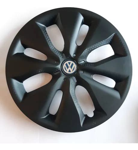 Juego Tazas De Rueda Negra Vw Fox Suran Voyage Rodado