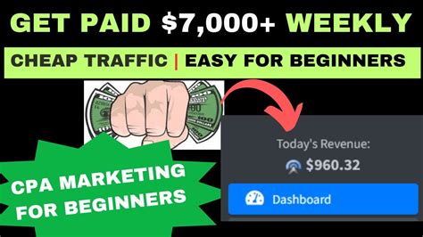 Get Paid Week With Cpa Affiliate Marketing Using Brand New