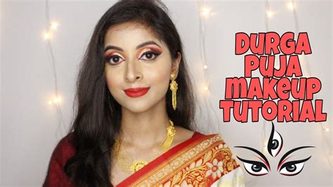 Durga Puja Traditional Makeup Tutorial Traditional Bengali Makeup