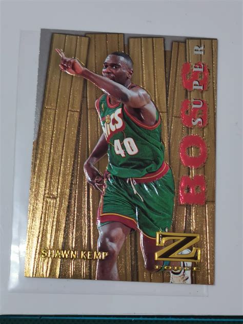 Shawn Kemp Skybox Z Force Super Boss Shinning Insert RARE Seattle