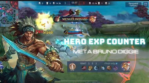 Ini Dia Hero Exp Counter Meta Diggie Bruno Youtube