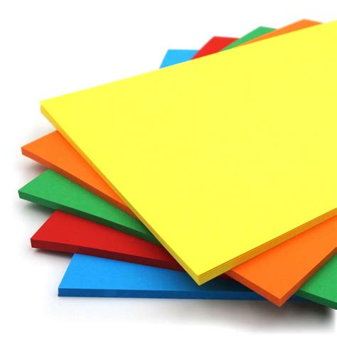 Assorted Coloured Card Pack Of 100
