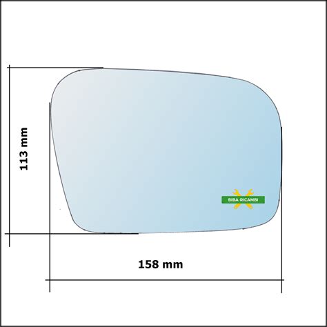 Vetro Specchio Retrovisore Asferico Lato Sx Guidatore Per Subaru