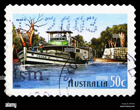 Moscow Russia February Postage Stamp Printed In Australia