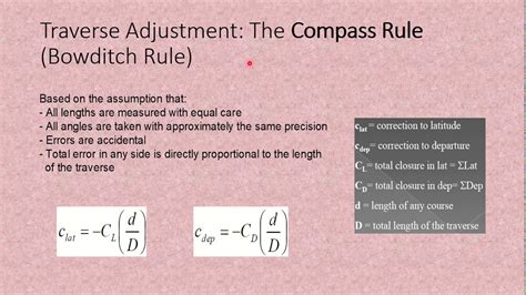 Traverse Surveying Compass And Transit Rule Youtube