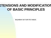 Chapter Class Extensions And Modifications Of Basic Principles