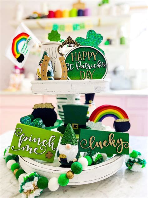 St Patrick S Day Tiered Tray Decor Irish Tiered Tray Etsy