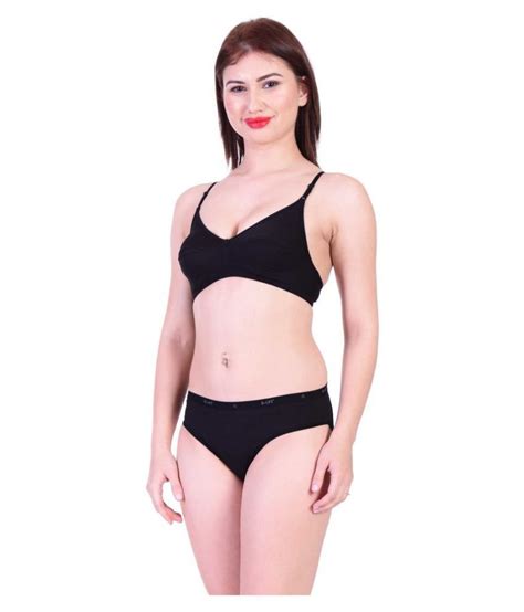 Buy Achiever Lingerie Cotton Bra And Panty Set Pack Of 3 Online At Best Price In India Snapdeal