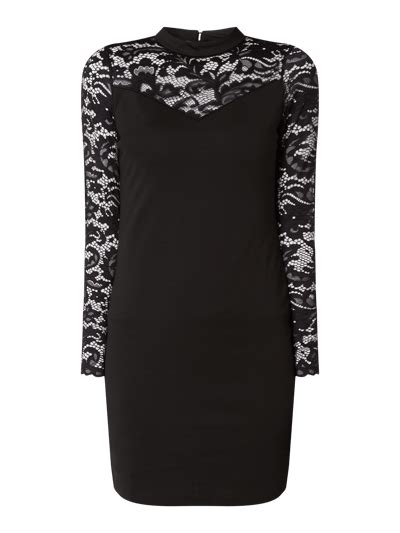 Vero Moda Kleid Mit Einsatz Aus Floraler Spitze Black Online Kaufen