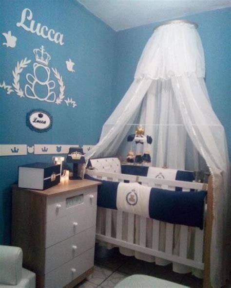 1 Kit Painel de Parede Completo Urso Príncipe Decoração Quarto do Bebê