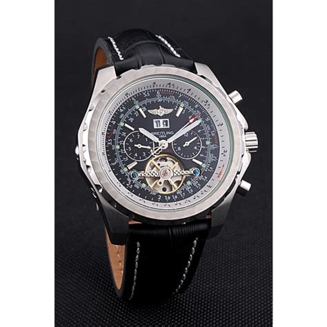 Breitling Bentley Mulliner Tourbillon Dial Negro Caja De Acero