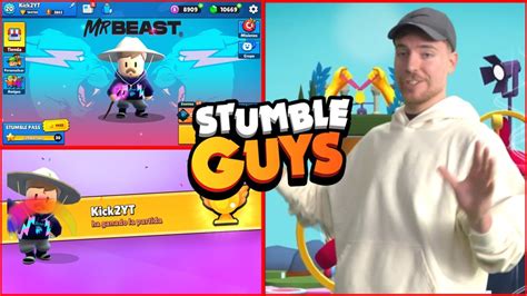 Consigo La Skin Mas Exclusiva De Mrbeast En Su Torneo De Stumble Guys