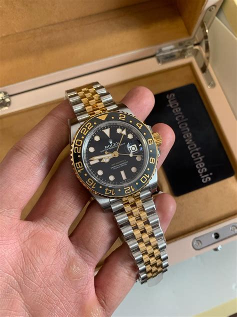 Best Gmt Master Ii Replica Rolex Guinness Two Tone For Sale