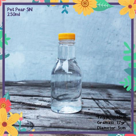 Jual Botol Plastik Pet Pear Ml Sn Kemasan Minuman Kopi Jus Susu Madu