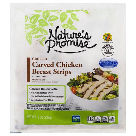 Save On Nature S Promise Grilled Carved Chicken Breast Strips Order