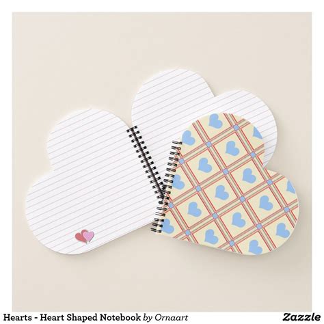 Hearts Heart Shaped Notebook In Small Notebook Notebook