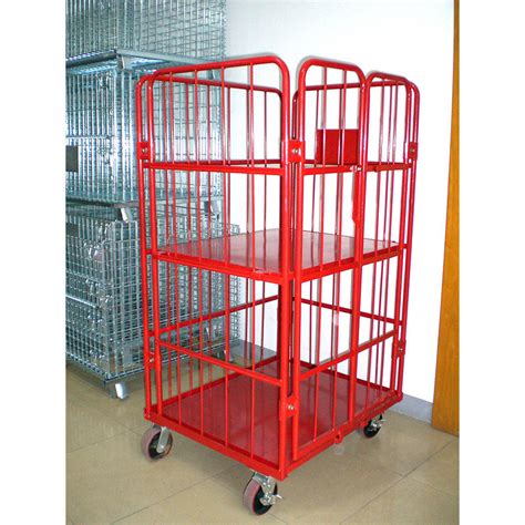 St Factory Supply Table Trolley Four Door Plastic Spraying Folding