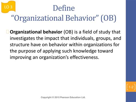 PPT Chapter 1 What Is Organizational Behavior PowerPoint