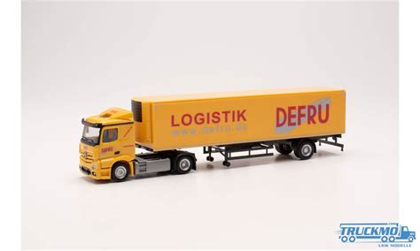 Herpa DEFRU Mercedes Benz Actros Classicspace Reefer Box Semitrailer