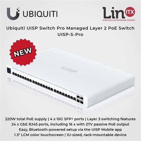 Ubiquiti Uisp S Pro Managed Layer Poe Switch Overview Linitx Blog