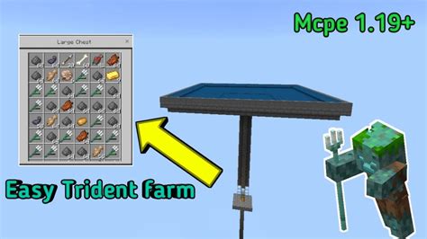 Easy Trident Farm For Minecraft Bedrock Trident Farm For Mcpe