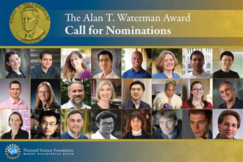 The Alan T Waterman Award Last Call For Nominations