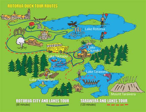 Rotorua New Zealand Map - ToursMaps.com