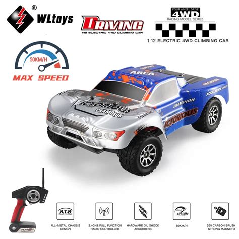 Wltoys A969 B 2 4G 4CH 4WD şaft tahriki RC Kamyon Yüksek Hızlı Dublör