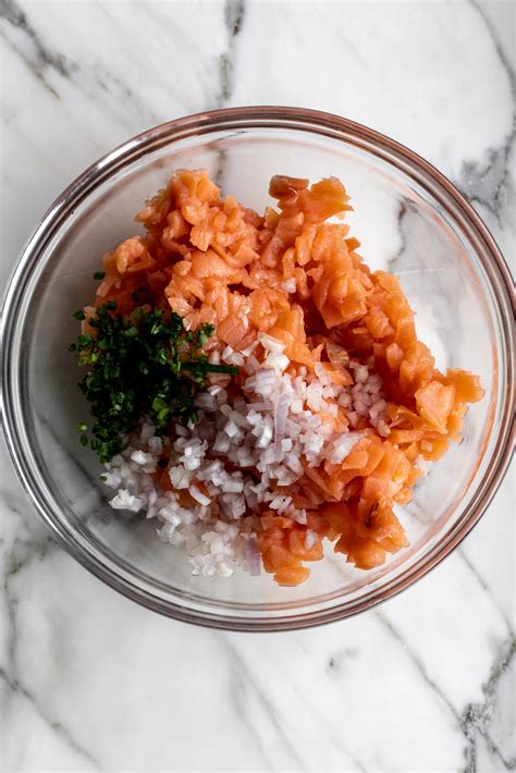 How To Make Smoked Salmon Tartare Cooking With Cocktail Rings