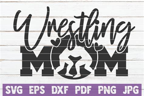 Wrestling Mama Svg Love My Wrestler Svg Png Cricut Cut File Digital