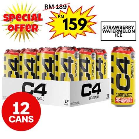 Cellucor C4 Energy Performance Energy Drink Zero Sugar 12 X 473ml