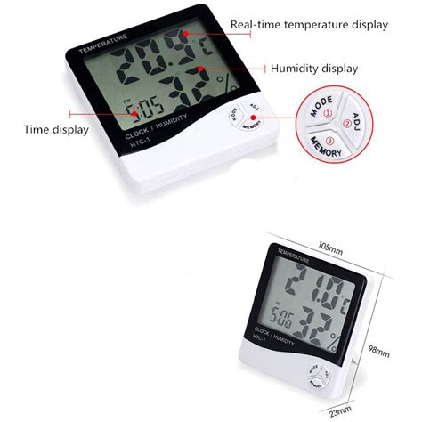 Hoge Precisie Indoor Digitale LCD Thermometer Hygr Grandado