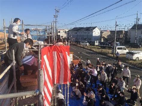 【上棟式】小豆餅の家 お餅投げしました 中村建設の家