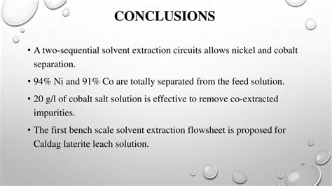 Solvent Extraction Of Nickel And Cobalt From Caldag Laterit Leach